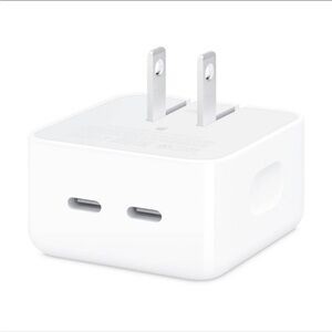 New in Box Apple 35W Dual USB-C Port Compact Power Adapter